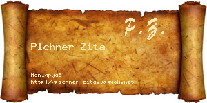 Pichner Zita névjegykártya
